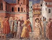 GOZZOLI, Benozzo Scenes from the Life of St Francis (Scene 3, south wall) sdg oil painting reproduction